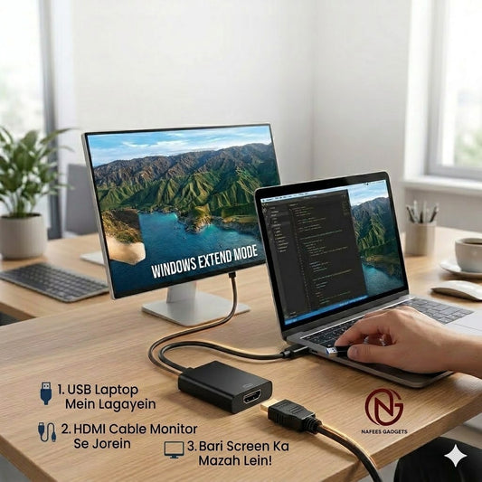 USB 3.0 to HDMI Adapter Converter 1080P HD Audio Video Cable - High Speed Display Adapter for Laptop PC Monitor
