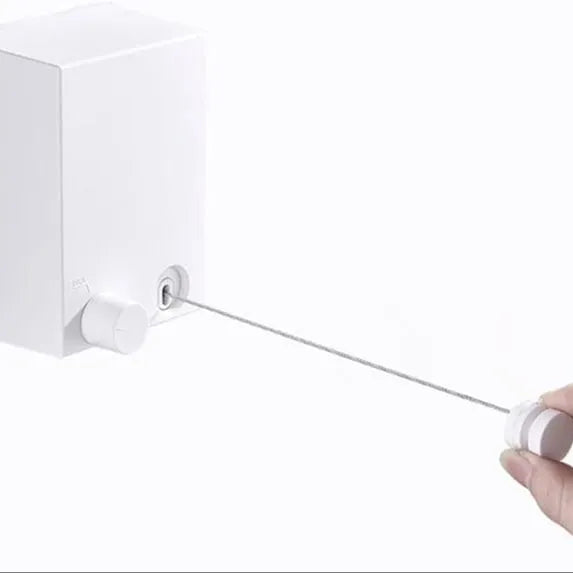 Wall Mounted Drying String Retractable Clothesline Heavy Duty Rope 4.2M