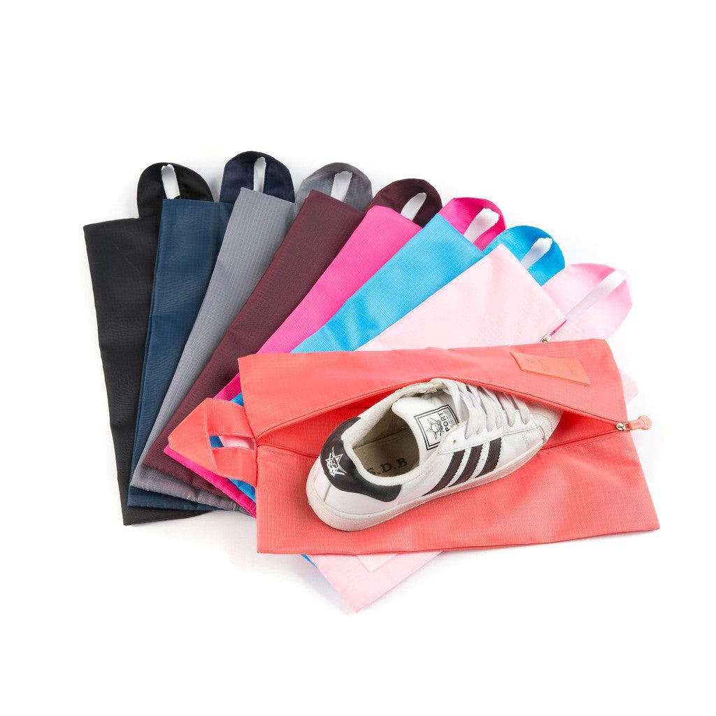 Portable Waterproof Travel Shoe Storage Bag - Dustproof Footwear Organizer Pouch with Sturdy Handle for Travel, Gym, Sports & Home Storage