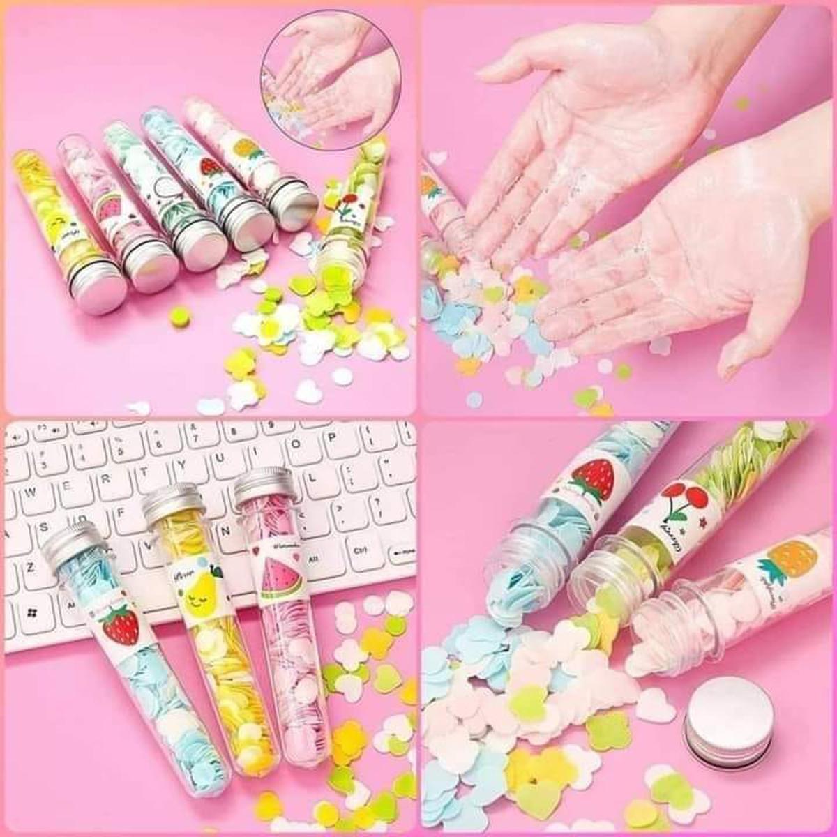 Portable Outdoor Paper Soap Pocket Bottle Washing Hand Bath Clean Scented Slice Sheets