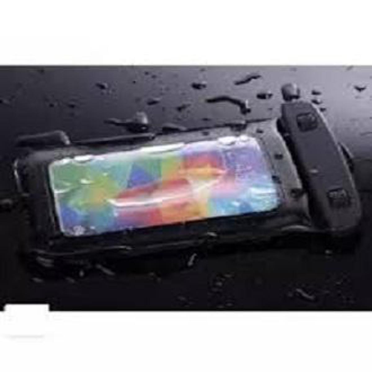 Waterproof Case Bag Transparent Touch Screen Premium Cell Phone Pouch Cover - Black-