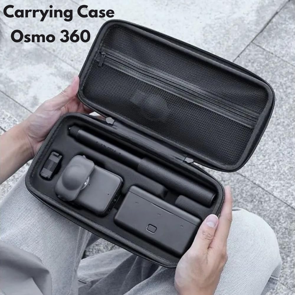 Waterproof Hard Carrying Case for DJI Osmo 360 Action Camera – Shockproof Storage Bag & Travel Pouch with Handle