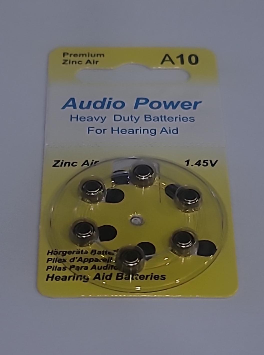 Hearing Aid Batteries Cells Pack of 6 Cells - 10D