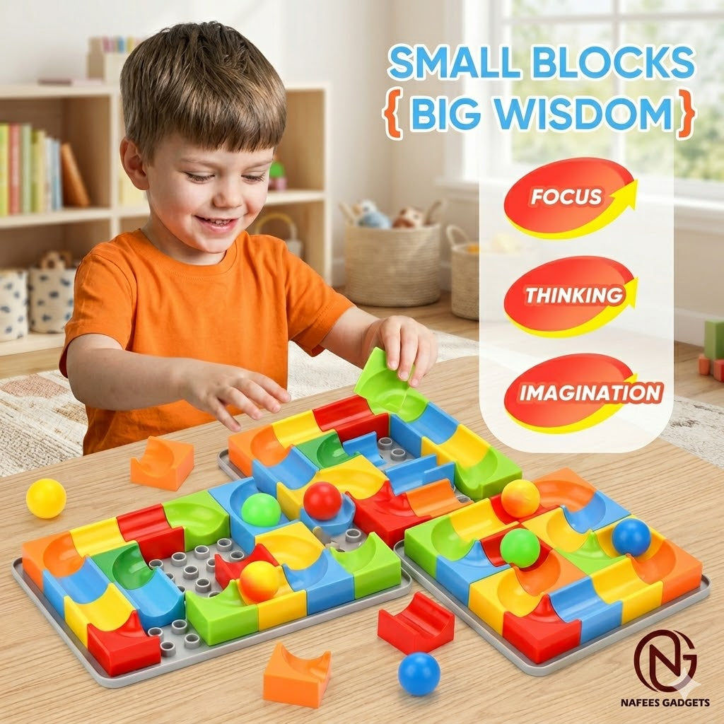 Logic Maze Rolling Ball Puzzle Game | Kids STEM Educational Thinking & Focus Training Board Toy
