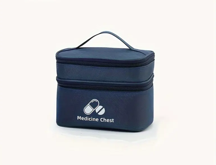 Portable Double Layer Medicine Storage Bag | First Aid Pouch