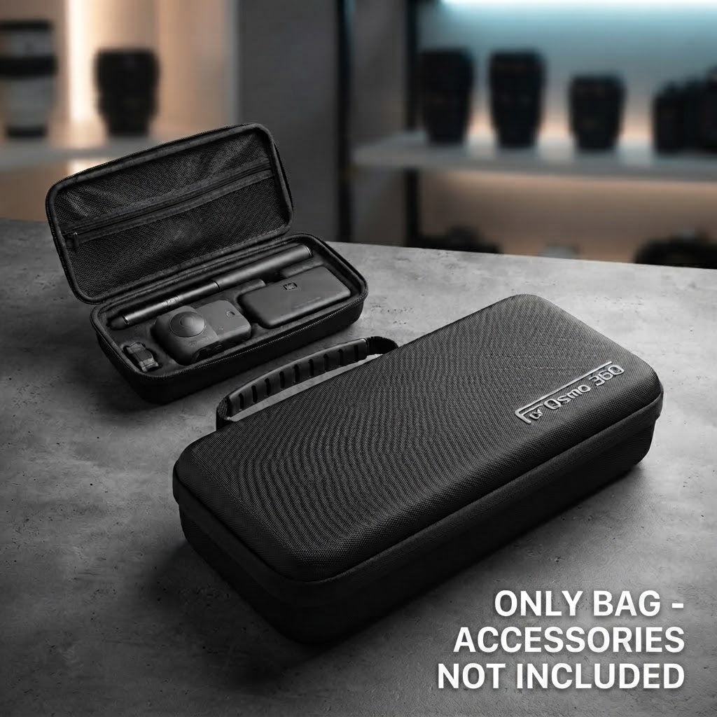 Waterproof Hard Carrying Case for DJI Osmo 360 Action Camera – Shockproof Storage Bag & Travel Pouch with Handle