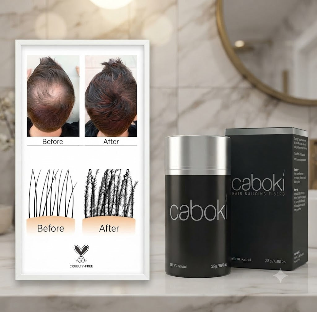 Caboki Hair Building Fibers 25g Black - Instant Hair Thickening Solution
