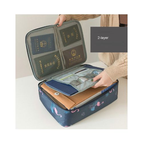 3 Multi-Layer Large Capacity Storage Bag ID Card File Passport Arrangement Portable Storage Bag For Travel