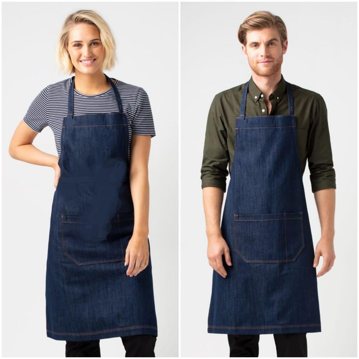 Smart Denim Apron for Kitchen Cooking and Serving Cooking Apron Women and Men Apron 1Pcs