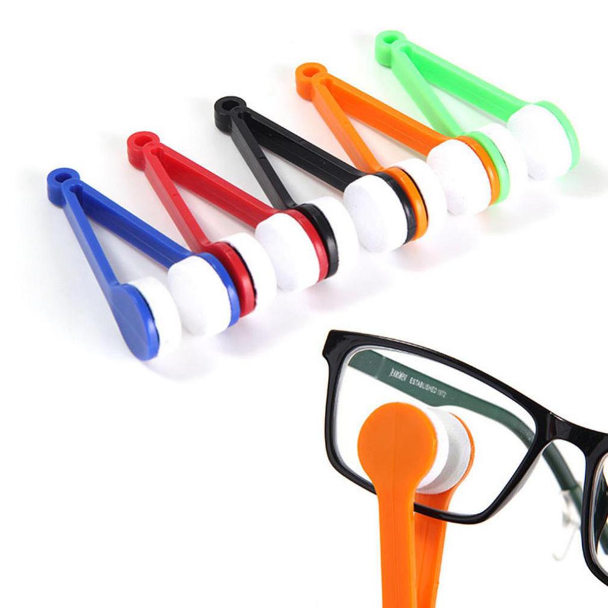 1Pcs Glasses Cleaning Brush Soft Microfiber Sun Glasses Cleaner Household Glass Cleaning Tools - Multicolour