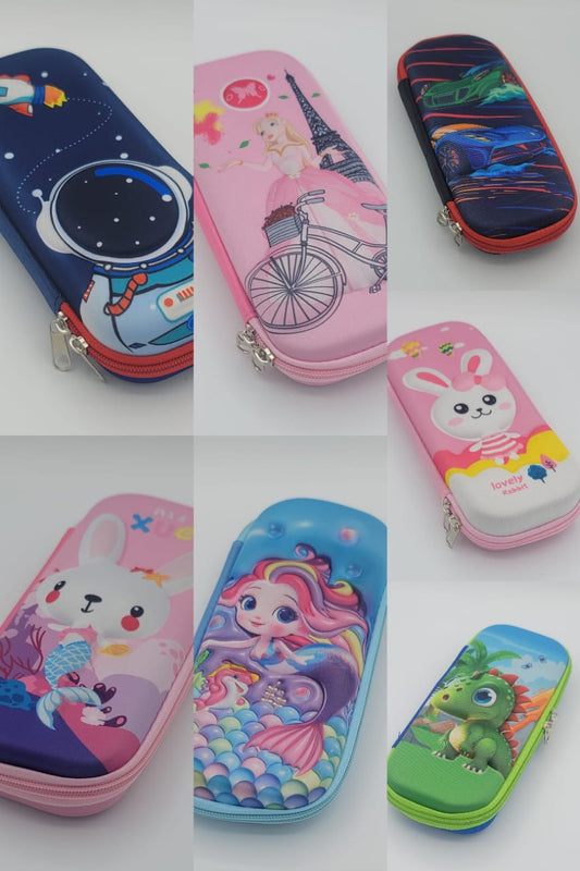 3D Cartoon Stationery Case Student Cute Pencil Box For Boys and Girls