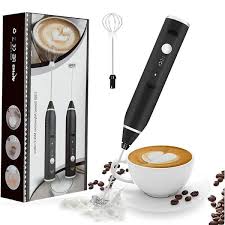 3 Modes USB Speed Adjustable Electric Milk Frother Coffee and Egg Beater