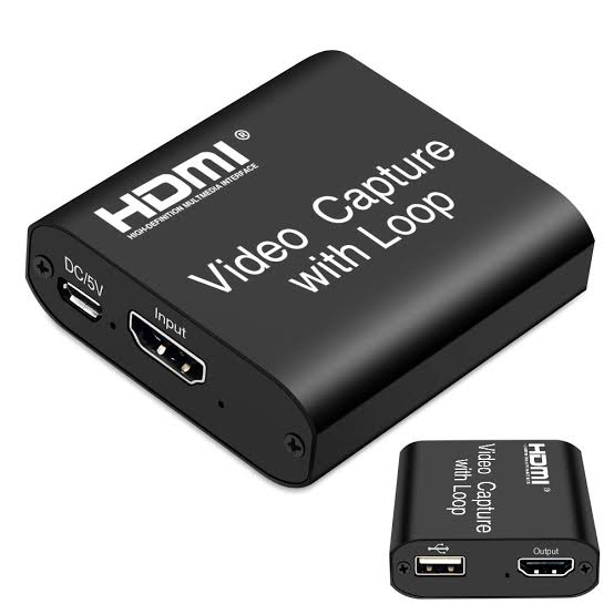 HDMI Video Capture Card with Loop Out 4K 1080p USB Live Streaming Device