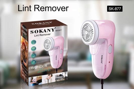 Sokanny SK-877 Wonder Lint Remover - Professional Electric Fabric Shaver for Clothes & Sweaters