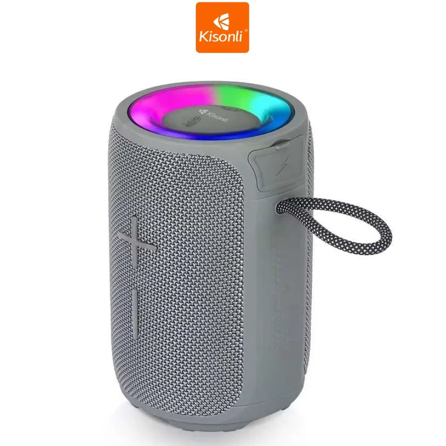 Kisonli Q23 12w Bt Super Bass Wireless Bluetooth Speaker With Rgb Light