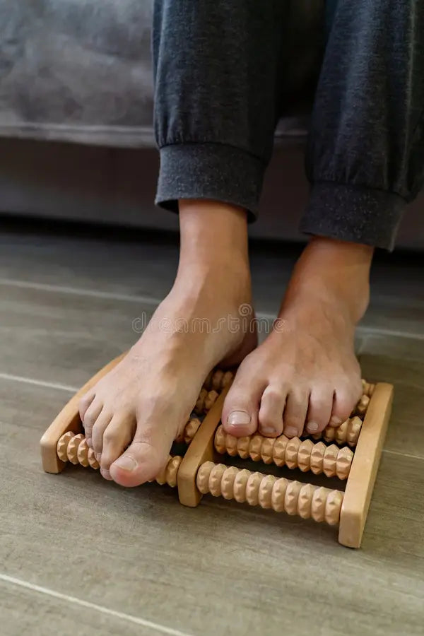 Massage Roller – Stress Relief Wooden Roller Foot Massager