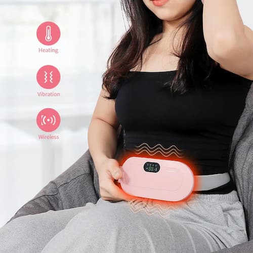 Intelligent Period Pain Relief Heating Pad - Uterine Warm Belt with Vibration Massage