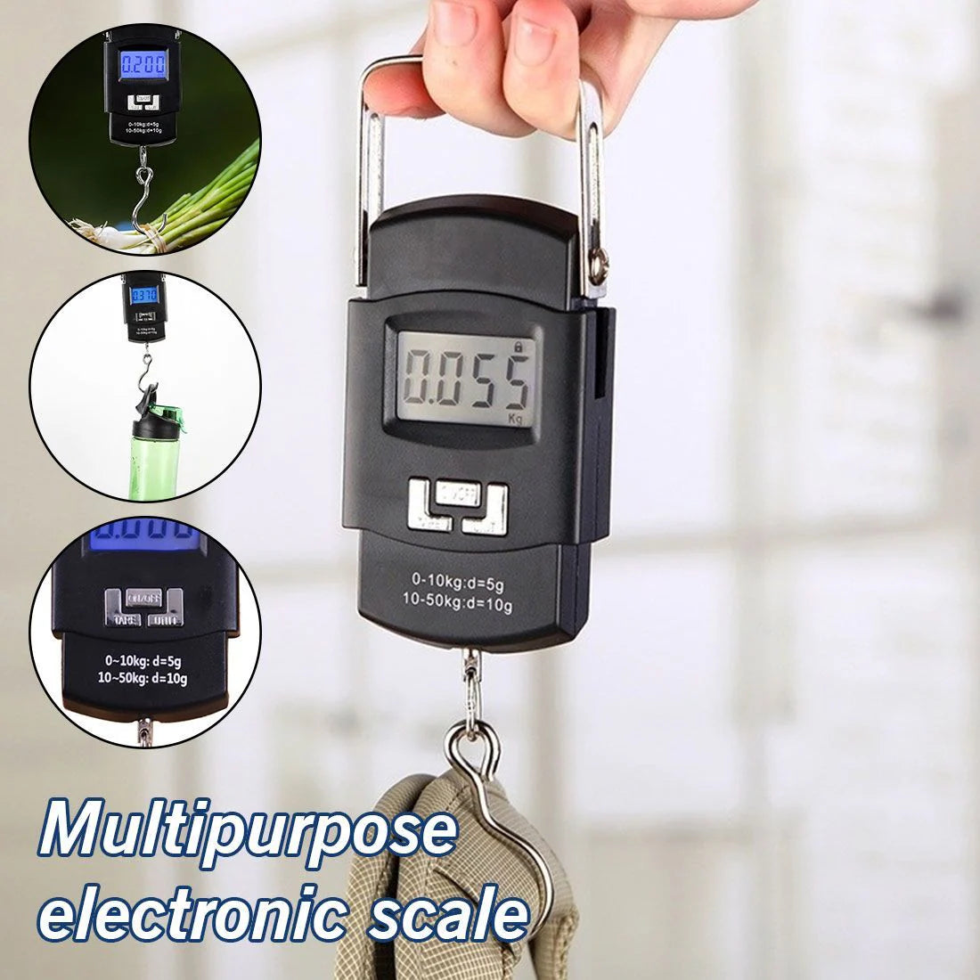 Portable Digital Luggage Scale - Multipurpose Hanging Weight Checker