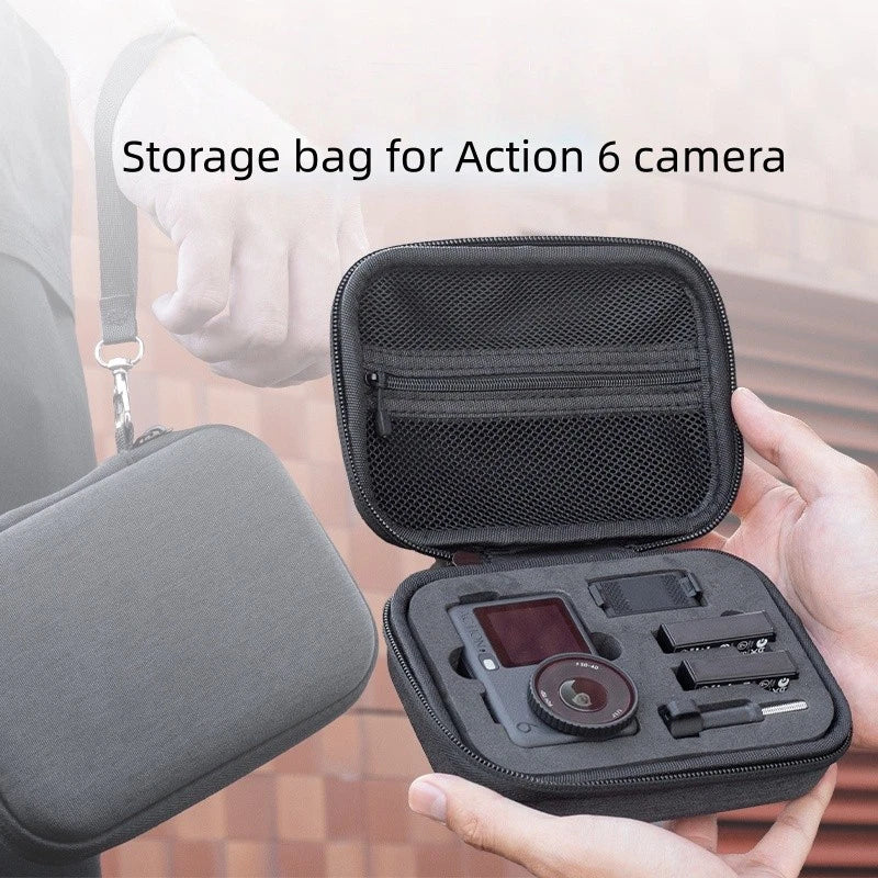 DJI Action 6 Storage Case – Shockproof Hard Carrying Pouch & Travel Bag