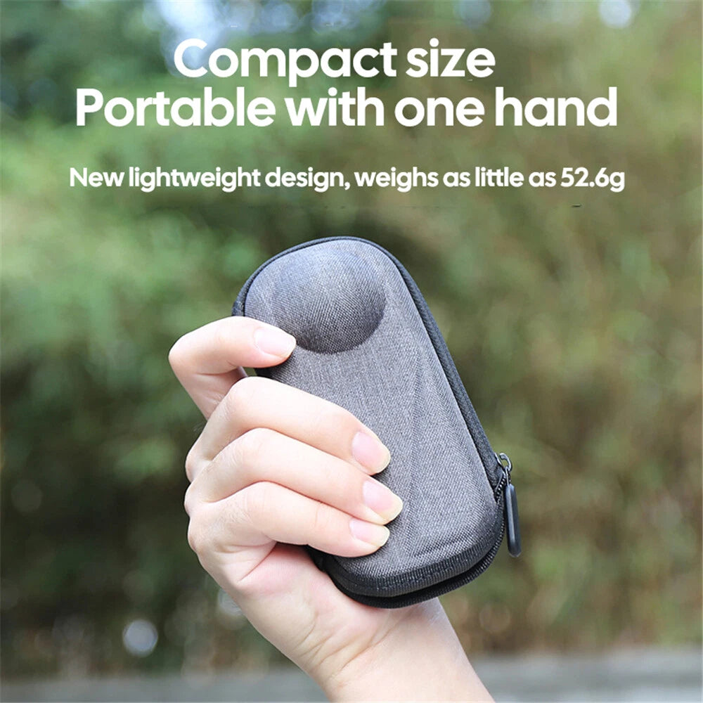 Mini Protective Storage Case for Insta360 X5 / X4 - Portable Hard Body Carrying Bag & Stand-alone Travel Pouch