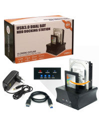 USB 3.0 DUAL BAY HDD DOCKING STATION