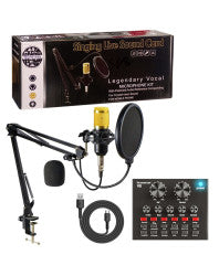 TECHSTERS CONDENSER MICROPHONE BM800 V8 SOUND CARD