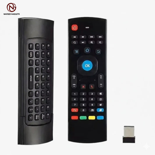 Universal Smart TV Remote Control with Voice Search & Air Mouse | Android TV Box Remote (Voice Control Support)